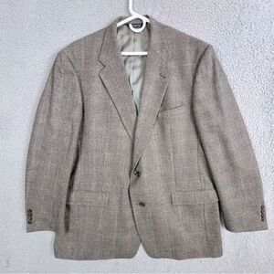 BURBERRYS MENS GRAY BLACK TWEED BLAZER SIZE 42R